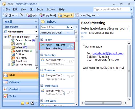 Add and request read receipts and delivery notifications in .